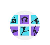 Gymnastics Game Printing 10 Pieces Air Freshener Cards,Car Scented Hanging Air Freshener Fragrant Sheets For Car Use