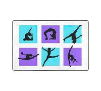 Gymnastics Game Rugs for Bedroom - Front Door Mat Outside Entrance, Washable Rug, Area Rugs 9x12 for Living Room