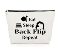 Gymnastics Gift Funny Makeup Bag Inspirational Gifts for Gymnastics Lover Cosmetic Bag Appreciation Gifts for Gymnastics Coach Gymnasts Team Gift Christmas Birthday Gift Novelty Travel Cosmetic Pouch