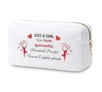 Gymnastics Gifts Makeup Bag Gymnastics Lover Gifts for Women Gymnast Gift Inspirational Gift for Gymnast Cosmetic Bag Gymnastic Coach Gift Graduation Birthday Gift for Gymnastics Lover Cosmetic Pouch