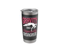 Gymnastics Gravity and I Respectfully Disagree Stainless Steel Insulated Tumbler