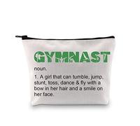 Gymnastics Gymnast Gift for Girls Gymnastics Cosmetic Bag Gymnast Definition Zipper Pouch Gymnasts Coach Gift Gymnastics Cheerleader Gift (Gymnast Definition Bag EU)