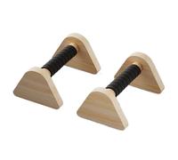 Gymnastics Handstand Bar 2pcs Wooden Push-up Bar Stands Gym Push Ups Rack Board Fitness Exercise Body Building Training Handstand Parallel Rod(20CM)