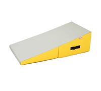 Gymnastics Incline Mat, Folding Gymnastics Wedge With Carrying Handle For Gymnastics, Martial Arts, Cheerleading, Dance Yoga Stretching Training Ex(Size:180×90×48cm（70.8×35.4×18.9in）,Color:light gray)