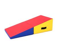 Gymnastics Incline Mat, Folding Gymnastics Wedge With Carrying Handle For Gymnastics, Martial Arts, Cheerleading, Dance Yoga Stretching Training Exercises(Size:180×90×48cm（70.8×35.4×18.9in）,Color:Red)