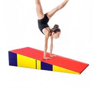 Gymnastics Inclined Mat,foldable Wedge Tumbling Mat Surface Non-slip,tear-resistant,for Gymnastics, Dance, Martial Arts Stretching Training Exercises(Size:83×60×35cm(32.6×23.6×13.7in))