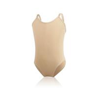 Gymnastics Leotards for Girls, Nude Camisole Basic Seamless Undergarment Dancewear Costume Low Back with Adjustable Invisible Shoulder Strap for Dance Ballet Athletic (2XL, 14-18 Years, 150-170cm)
