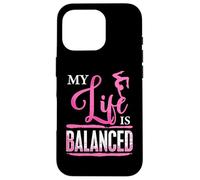 Gymnastics Motivation My Life Is Balanced Gymnast Handstand Case for iPhone 16 Pro