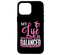 Gymnastics Motivation My Life Is Balanced Gymnast Handstand Case for iPhone 16 Pro Max