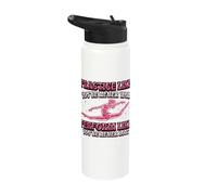 Gymnastics Motivational Quote Gymnast Saying Stainless Steel Insulated Water Bottle