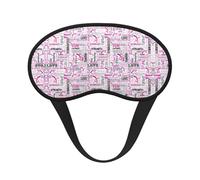 Gymnastics Pink Print Blackout Sleep Mask - Side Sleeper Eye Cover, Soft Comfort, Perfect for Travel, Meditation