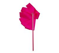 Gymnastics Ribbon, 8pcs 2m Multicolor Gymnastics Dance Ribbon with Twirling Stick(Rose Red)