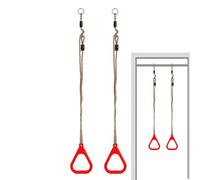 Gymnastics Rings | Adjustable Non-Slip Fitness Equipment - Swinging Rings for Children's Home Exercises | for Young Boys and Girls for Indoor and Outdoor