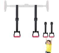 Gymnastics Rings for Kids Bars, Exercise Hanging Rings with Straps Professional Fitness Rings Pull Up Rings Children Trapeze Bar Pull Up Gym Rings Kids Home Exercise Rings, Non-Slip Load-bearing 200KG