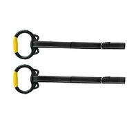 Gymnastics Rings for Kids Bars - Trapeze Pull Up Trainer | Professional Fitness Attachment for Climbing Frame | Backyard Playground Obstacle Set | Non-Slip Rope Ladder