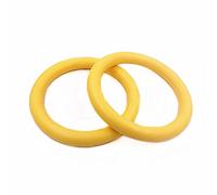 gymnastics rings, Professional Gymnastic Ring Pull up Gym With Adjustable Strap Workout For Home Body Strength Muscle Training(Only rings Yellow)