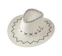 Gymnastics Snow Hat Faux Suede Kid's Cowboy Hat For Themed Parties Dress Up And Halloween Costumes Kid Back (Beige2, One Size)