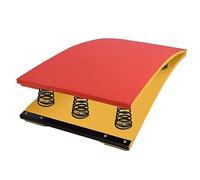 Gymnastics Springboard,Heavy Duty Pro Curved Spring Board With 4 Springs,for School, Home,Gym(Size:4 springs/80cm/31.49in,Color:Red)