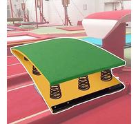 Gymnastics Springboard, Large Adult Spring Board, Vaulting Equipment for Vault Training/Gymnastics Center, 9 Steel Springs Inside (Green)