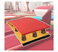 Gymnastics Springboard, Large Adult Spring Board, Vaulting Equipment for Vault Training/Gymnastics Center, 9 Steel Springs Inside (Red)