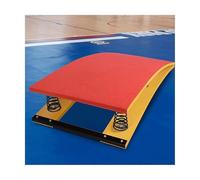 Gymnastics Springboard Vault for Kids, High Bounce Springboard with Steel Spring & Jump Pad, Portable Curved Spring Board for Home Sports Club