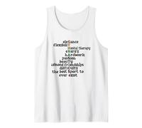 Gymnastics The Best Sport Gymnast Elegant Hardwork Quote Tank Top