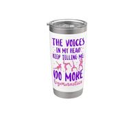 Gymnastics The Voices in My Head Keep Telling Me: Do More Stainless Steel Insulated Tumbler