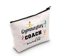 Gymnastics Theme Zipper Pouch Gymnastics Coach Gift Gymnastics Coach Survival Kit Bag for Gymnastics Teacher Best Coach Ever Gift (U-Gymnastics Coach)