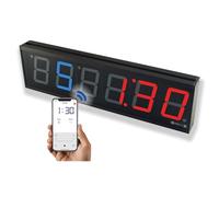 GymNext Flex Timer - Gym Edition - Bluetooth App-Controlled Interval Timer with Large 4.0” Digits for CrossFit, Tabata, EMOM, MMA, Boxing, Interval Training, Circuit Training, and More