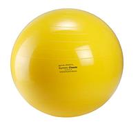 GYMNIC Classic Ball for physiotherapy and rehabilitation max Ø 75 cm yellow, ideal for motor activities, Pilates, re-educational gymnastics and functional training, class I medical device