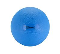 GYMNIC Heavy Med Compact medicine ball Ø 17 cm/3 kg blue for training and rehabilitation, non-slip surface and water filling, ideal for strength and coordination exercises