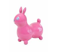 Gymnic Raffy Rose Inflatable Jumping Rabbit for Children 3+, ride-on toy ideal for jumping, swinging and having fun in safety, promotes the development of balance, strength and coordination