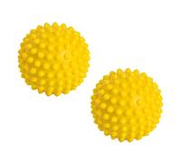 Gymnic Sensyball Sensory Ball Ø 10 Yellow 2 pcs Inflatable for Massage, Reflexology and Gentle Gymnastics, with Tactile reliefs for Muscle Stimulation and Relaxation