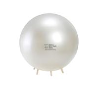GYMNIC Sit'n'Gym Perla inflatable sitting ball with non-slip feet, pearl white color, ergonomic anti-burst chair for correct posture and well-being in the office or at home