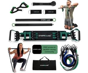 Gymproluxe Original All-in-one Resistance Bands Bar Set - Exercise Band Set for Home Gym - 90KG Resistance Band Set - Multi Gym Fitness Equipment