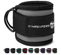 Gymreapers Ankle Straps For Cable Machine Kickbacks, Glute Workouts, Lower Body Exercises - Adjustable Leg Straps with Neoprene Padding