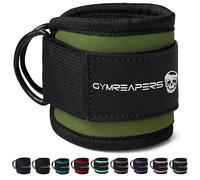 Gymreapers Ankle Straps For Cable Machine Kickbacks, Glute Workouts, Lower Body Exercises - Adjustable Leg Straps with Neoprene Padding