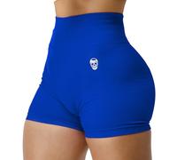 Gymreapers Infinity Seamless Exercise Workout Shorts High Waist Biker Gym Clothes for Women Athletic Running Pilates Yoga Sport Short, Electric Blue, S