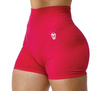 Gymreapers Infinity Seamless Exercise Workout Shorts High Waist Biker Gym Clothes for Women Athletic Running Pilates Yoga Sport Short, Miami Pink, XS