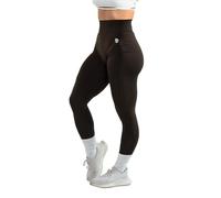 Gymreapers Infinity Seamless Workout Leggings for Women High Waist Seamless Leggings for Exercise Running Active Yoga Pants, Espresso, Large