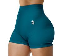 Gymreapers Infinity Seamless Workout Shorts High Waist Biker Shorts for Women Athletic Gym Running Pilates Yoga Sport Short, Emerald, XL