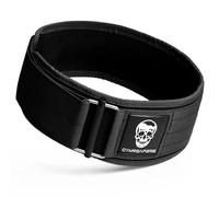 Gymreapers Quick Locking Weightlifting Belt for Bodybuilding, Powerlifting, Cross Training - 4 Inch Neoprene with Metal Buckle - Adjustable Olympic Lifting Back Support (Black, XL)