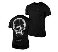 Gymreapers Skull Moisture Wicking T-Shirts for Men - Short Sleeve Workout Gym Shirts - Running Athletic Tees & Dry Fit Tshirt, Beneath the Surface, Large