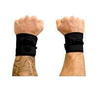 Gymreapers Strength Wrist Wraps for Cross Training, Olympic Lifting, WOD Workouts - Strong Wrist Support for Men and Women -| (Black/Black)