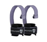 Gymreapers Weight Lifting Straps With Dowel - Wrist Straps for Weightlifting - Workout Deadlift Wrist Weights - Reinforced Stitching & Padded Fit Gym Accessories for Strength & Gym Hand Grip (Lilac)