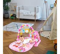 Gyms Toddler Play Mats, Baby Musical Play Mats for Floor, Activity Gym Plays Mat Baby Newborns, Funny Plays Piano Tummy Time Baby Activity Mat, with Toy, Light, Music