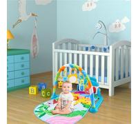 Gyms Toddler Play Mats, Baby Musical Play Mats for Floor, Activity Gym Plays Mat Baby Newborns, Funny Plays Piano Tummy Time Baby Activity Mat, with Toy, Light, Music