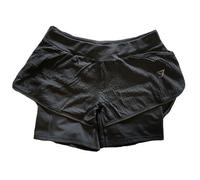 Gymshark Ladies Running Shorts 2 In 1 Black Speed Gym Sports Training Pants New