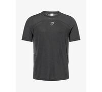 Gymshark Mens Gymshark Lightweight Seamless Training T-Shirt Black/Silhouette Grey S