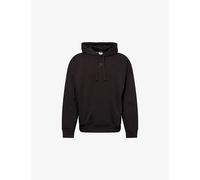Gymshark Mens Gymshark Power Relaxed-Fit Cotton-Blend Hoodie Black/Asphalt Grey 2XL